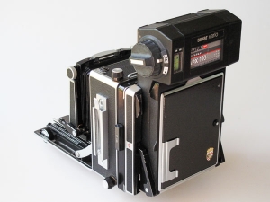 Technika mit Sinar Vario Rollfilmkassette