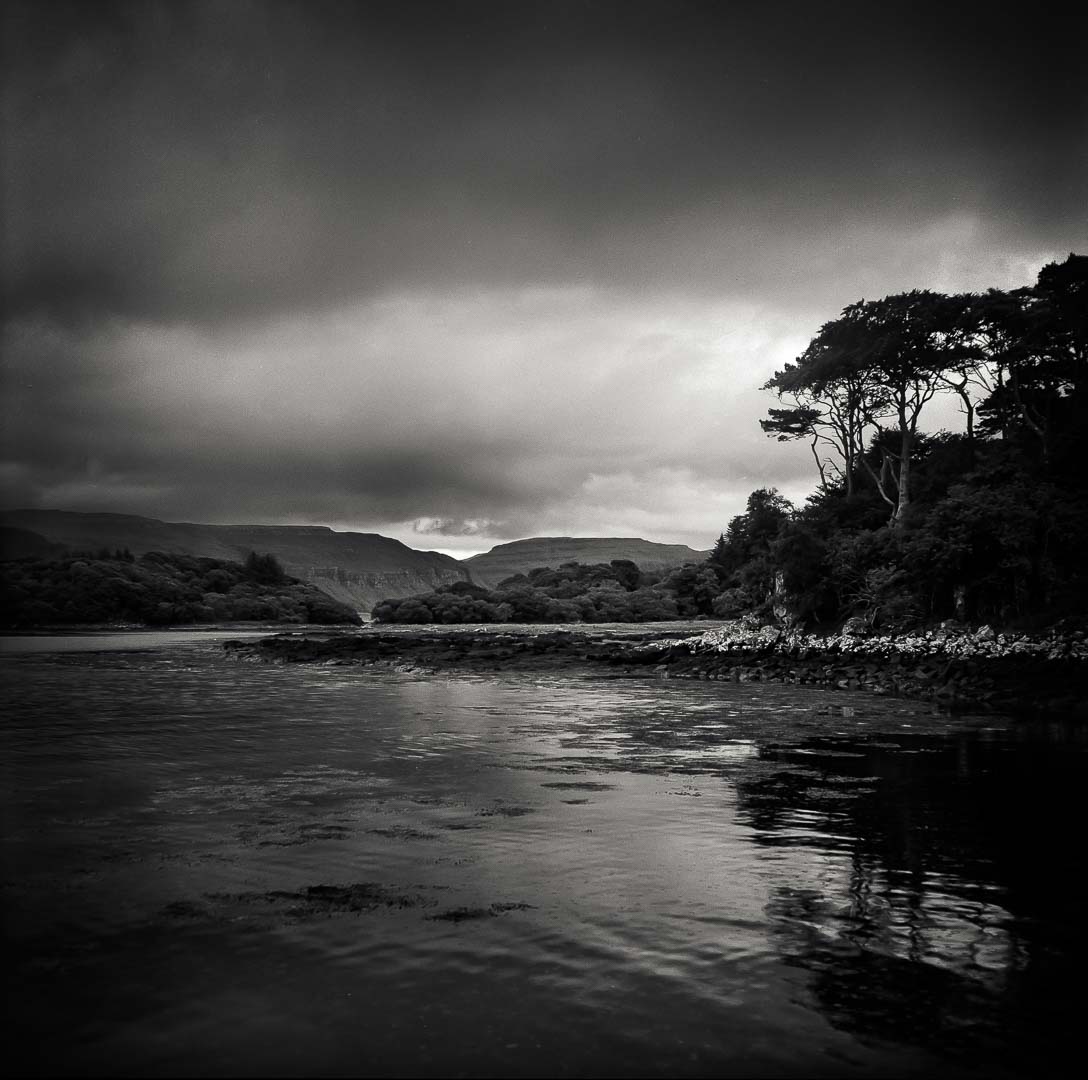 Puristische Landschaften - der Hafen von Ulva, Schottland. Mamiya C330 mit Sekor 4,5/55