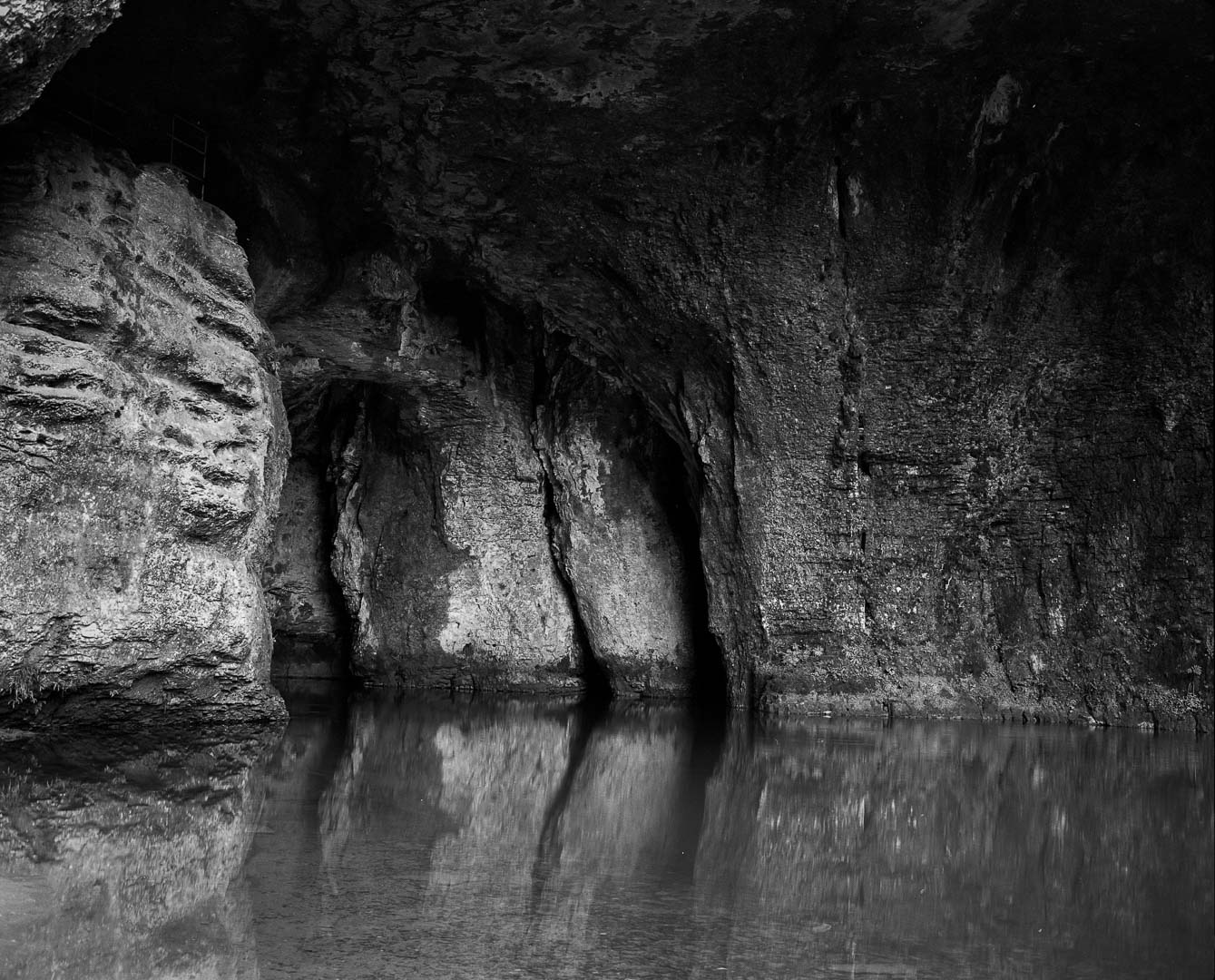 Puristische Landschaften - die Quelle der Lison, Franche-Comté, Frankreich. Plaubel Makina 670.