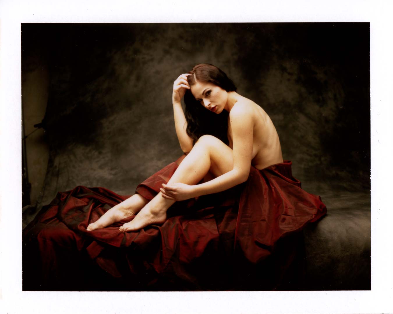 Ivana. Polaroid Fuji FP-100C mit Mamiya Universal