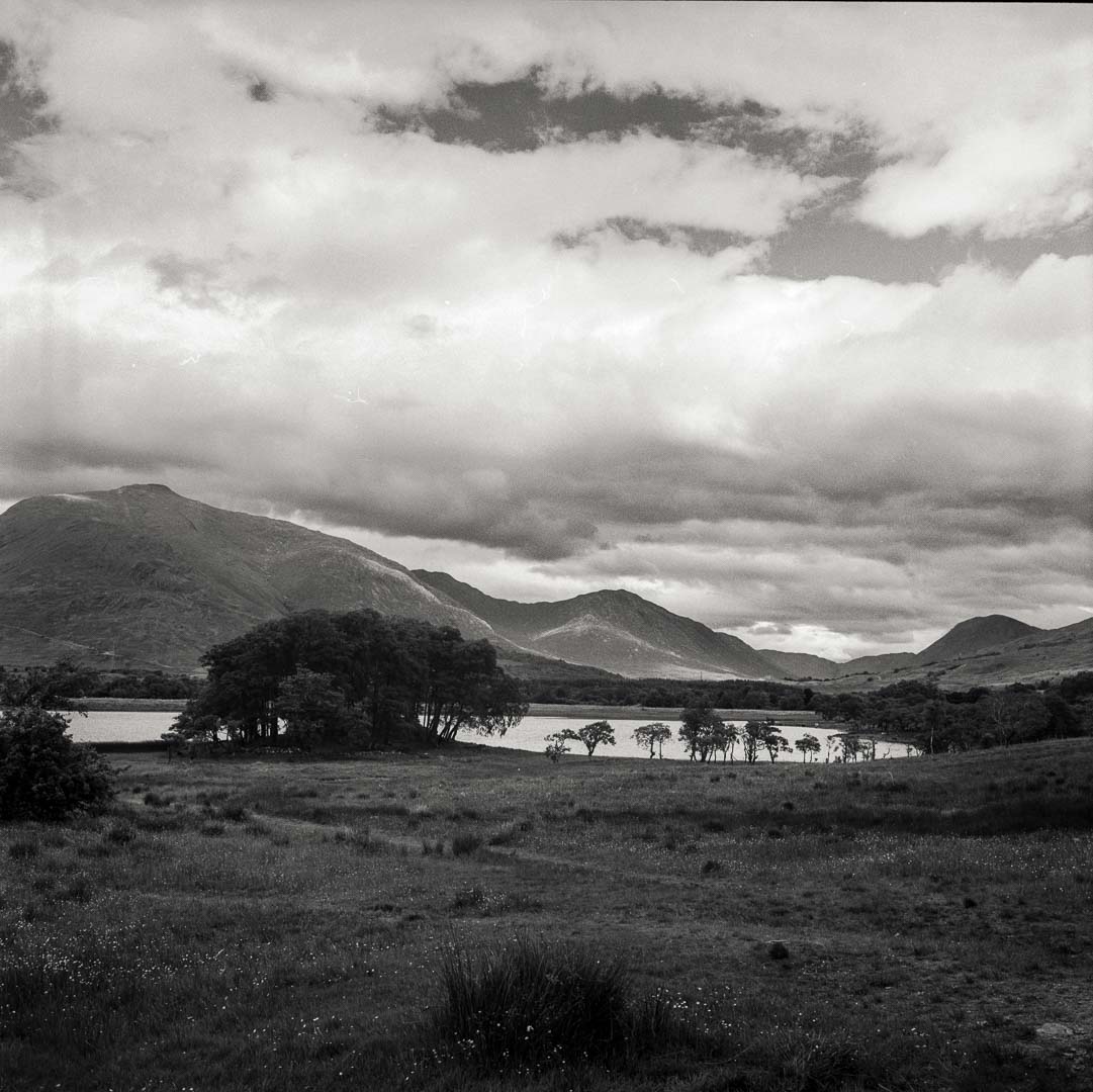 Puristische Landschaften - Loch Awe, Trossachs. Mamiya C330 mit Sekor 2,8/80