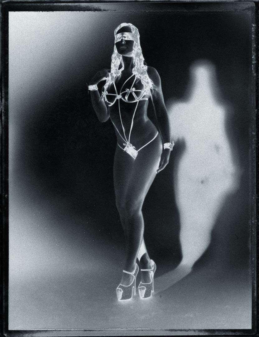 Monochrome Polaroids. Sola. Lingerie. Fuji FP-3000B Negativ